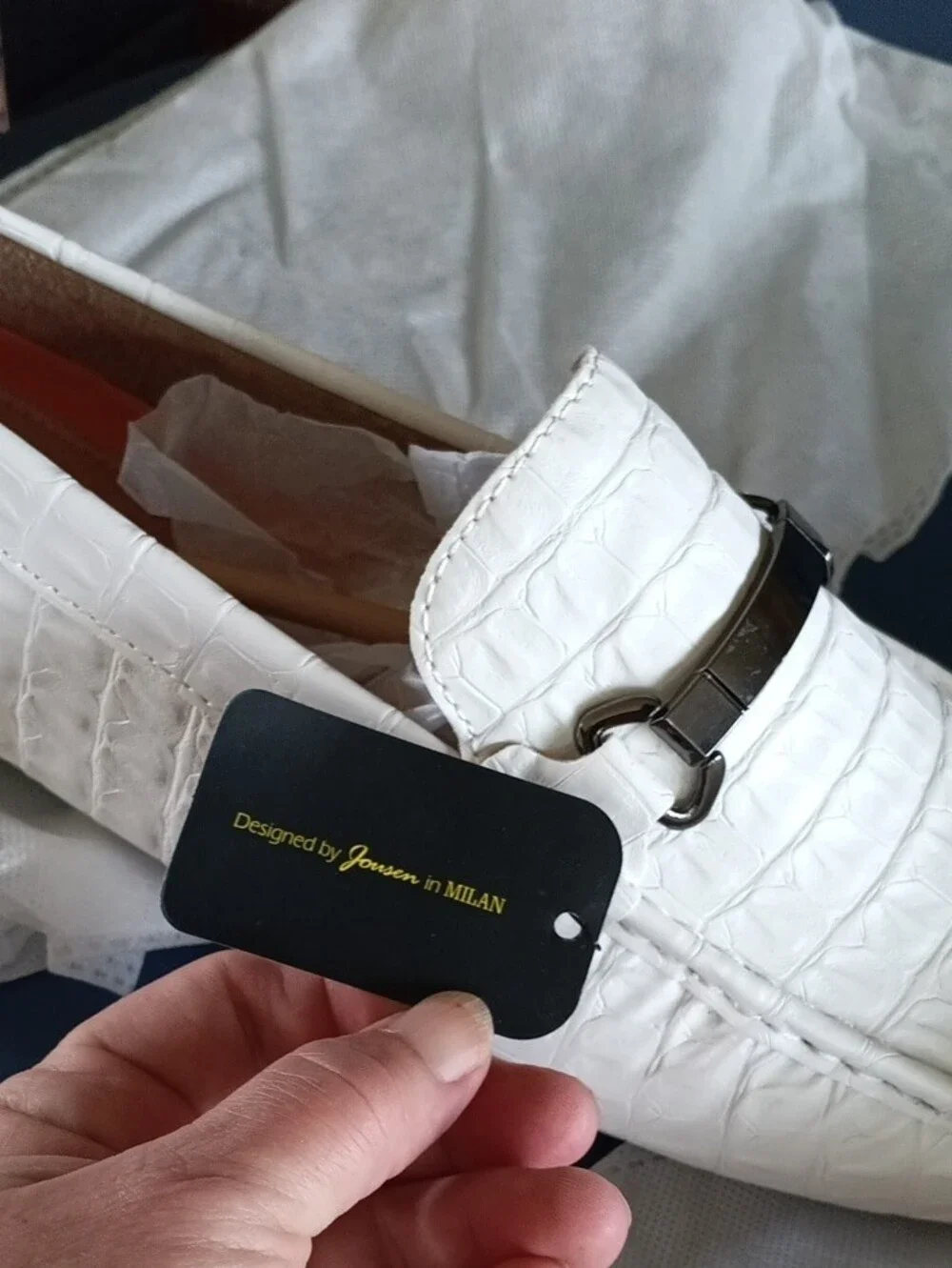 jonsen milan croc embossed